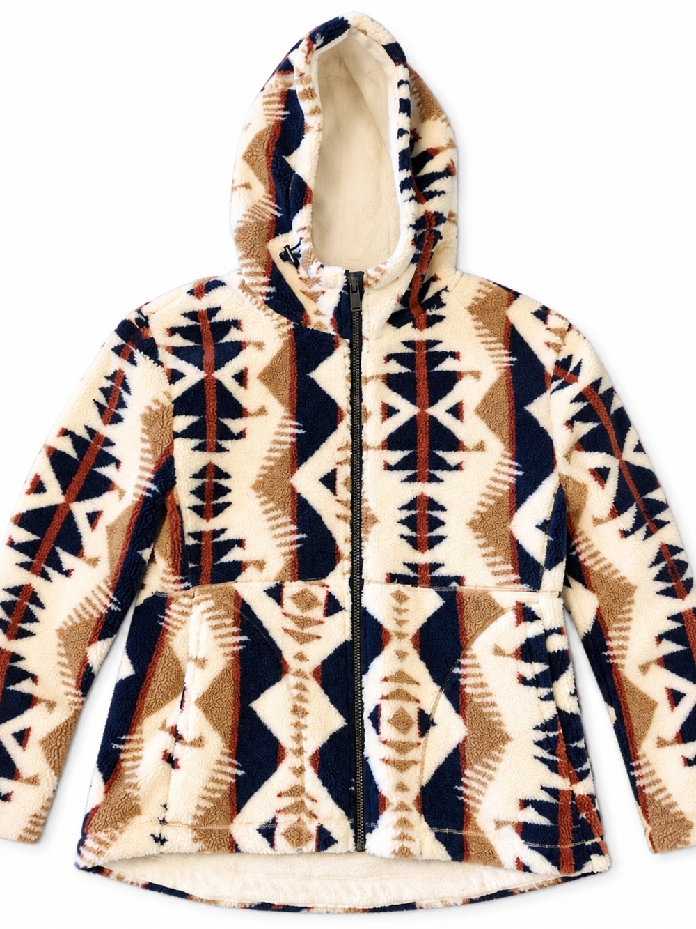 Pendleton Dry Goods Southwestern Sherpa Fleece Hooded Jacket M/M